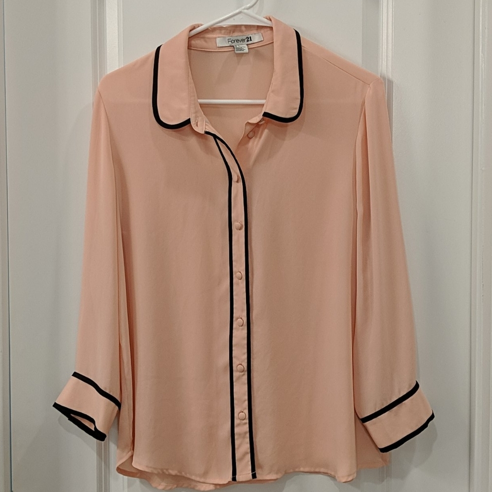 Light pink tuxedo shirt